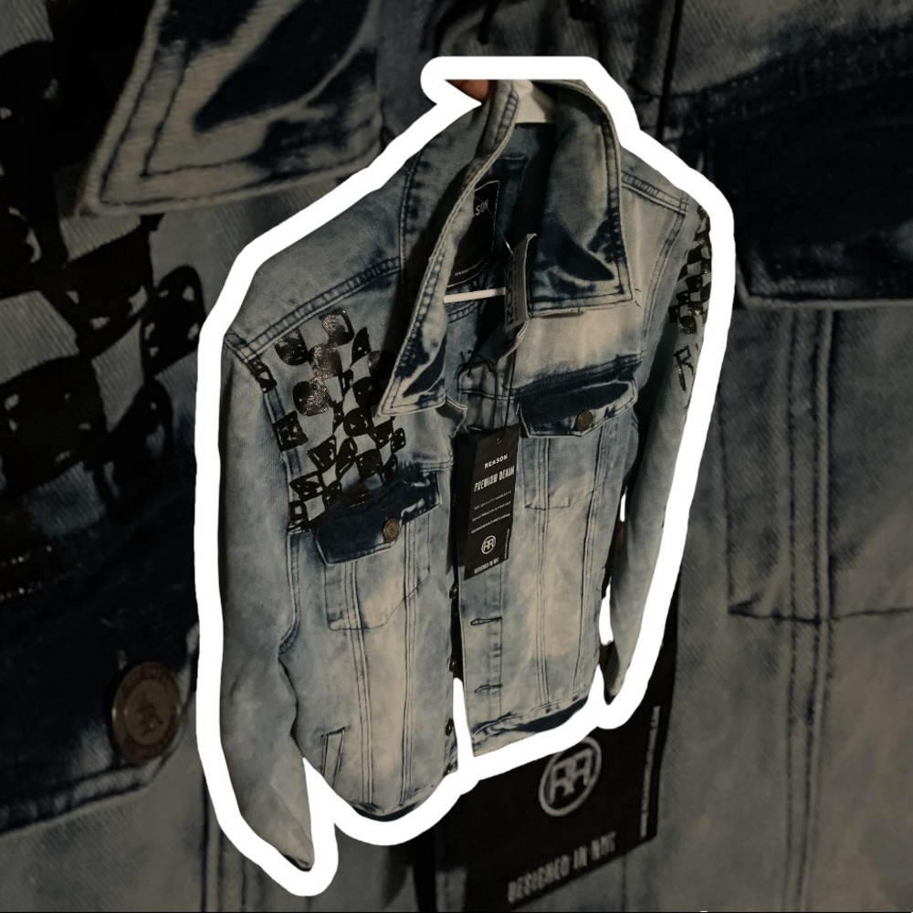 Blue Medium reason Jean jacket